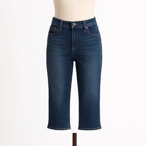 Spanx Womens Size 28 The Slim X Casual Capri Jeans Mid-Rise Straight Leg EUC